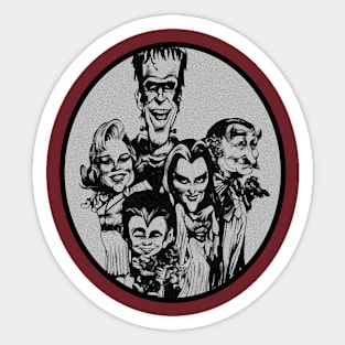 Munster Family Potrait Sticker